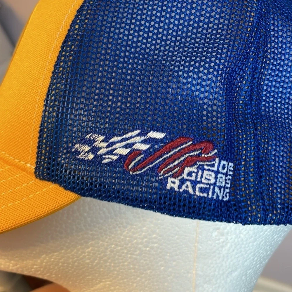 NASCAR Joe Gibbs Racing Pedigree Toyota Crew Sample Checked Flag Sports Hat Cap